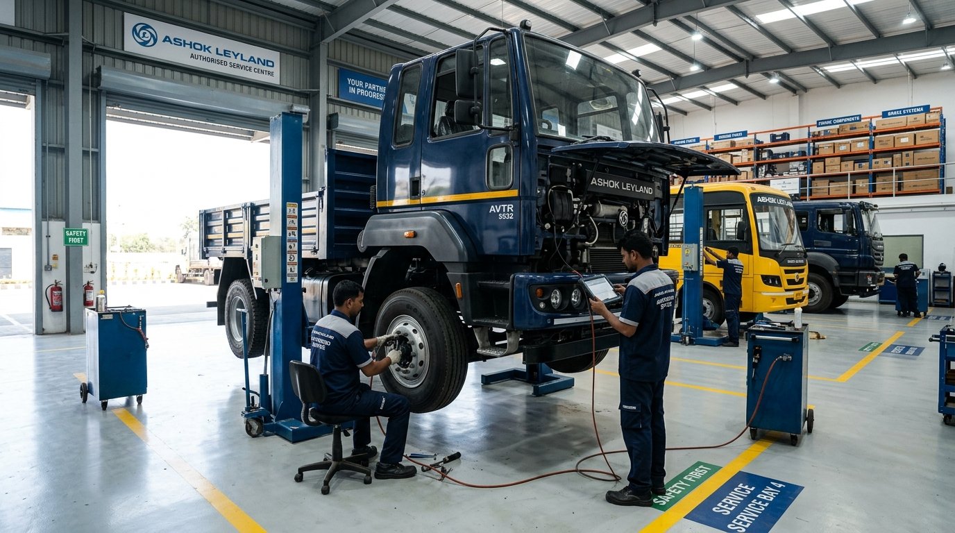 Ishwar Motors Authorized Ashok Leyland Service Workshop & Diagnostic Bay